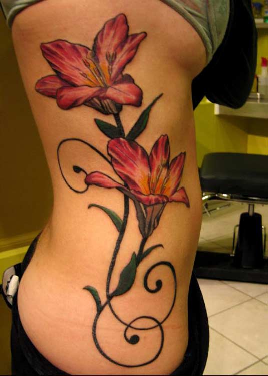 Lily Flower Tattoo Design